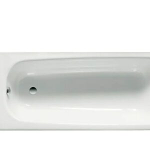 Bañera de acero rectangular