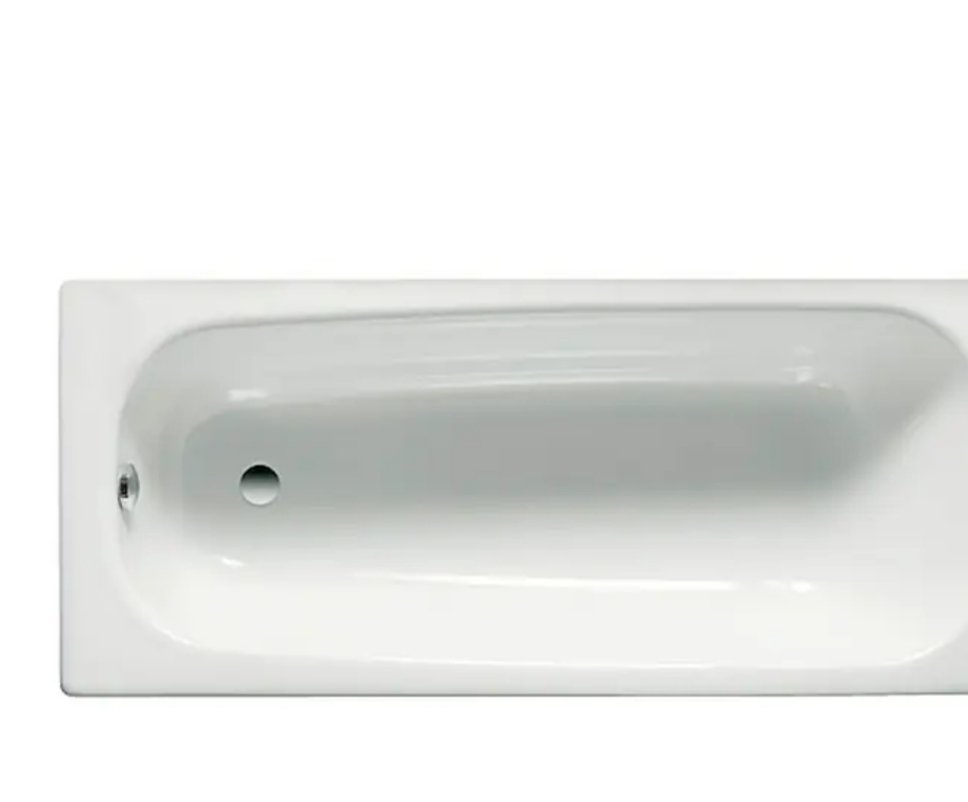 Bañera de acero rectangular