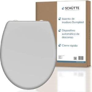 SCHÜTTE Asiento de inodoro gris con descenso