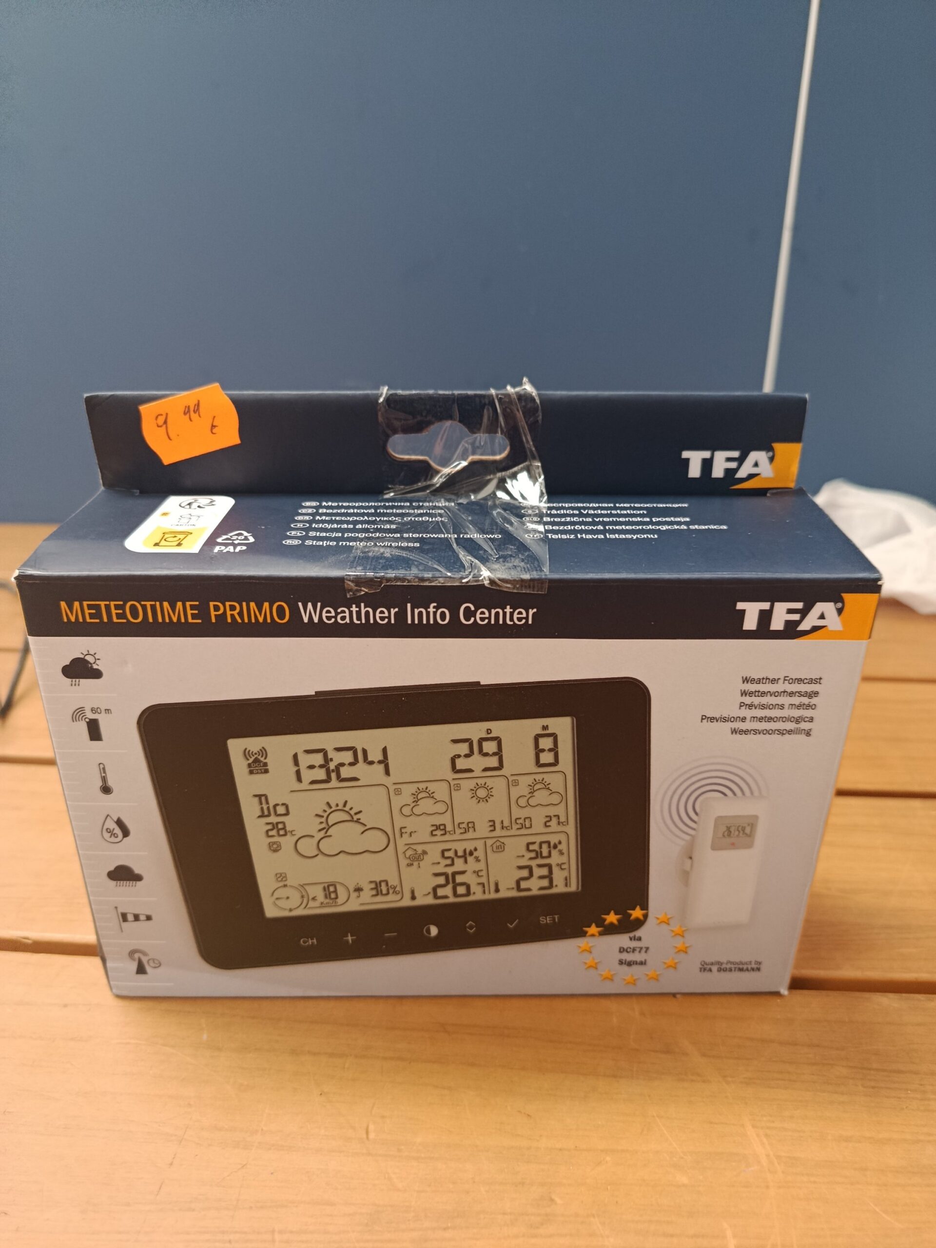 TFA Dostmann Meteotime Primo Negro LCD Batería. - Imagen 5