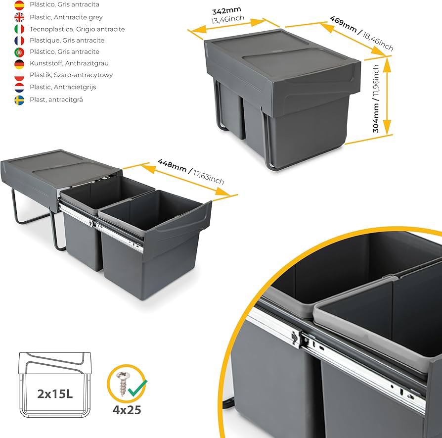 CUBO DE BASURA BAJO FREGADERO - Imagen 2