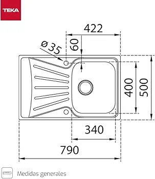 FREGADERO DE ACERO INOXIDABLE - Imagen 2