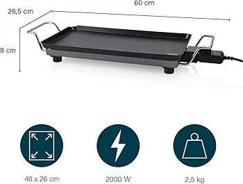 PLANCHA ELECTRICA PRINCES - Imagen 2