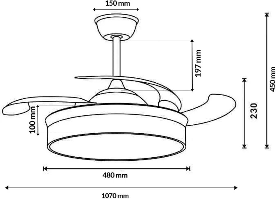 VENTILADOR DE TECHO MIMOTEC - Imagen 2
