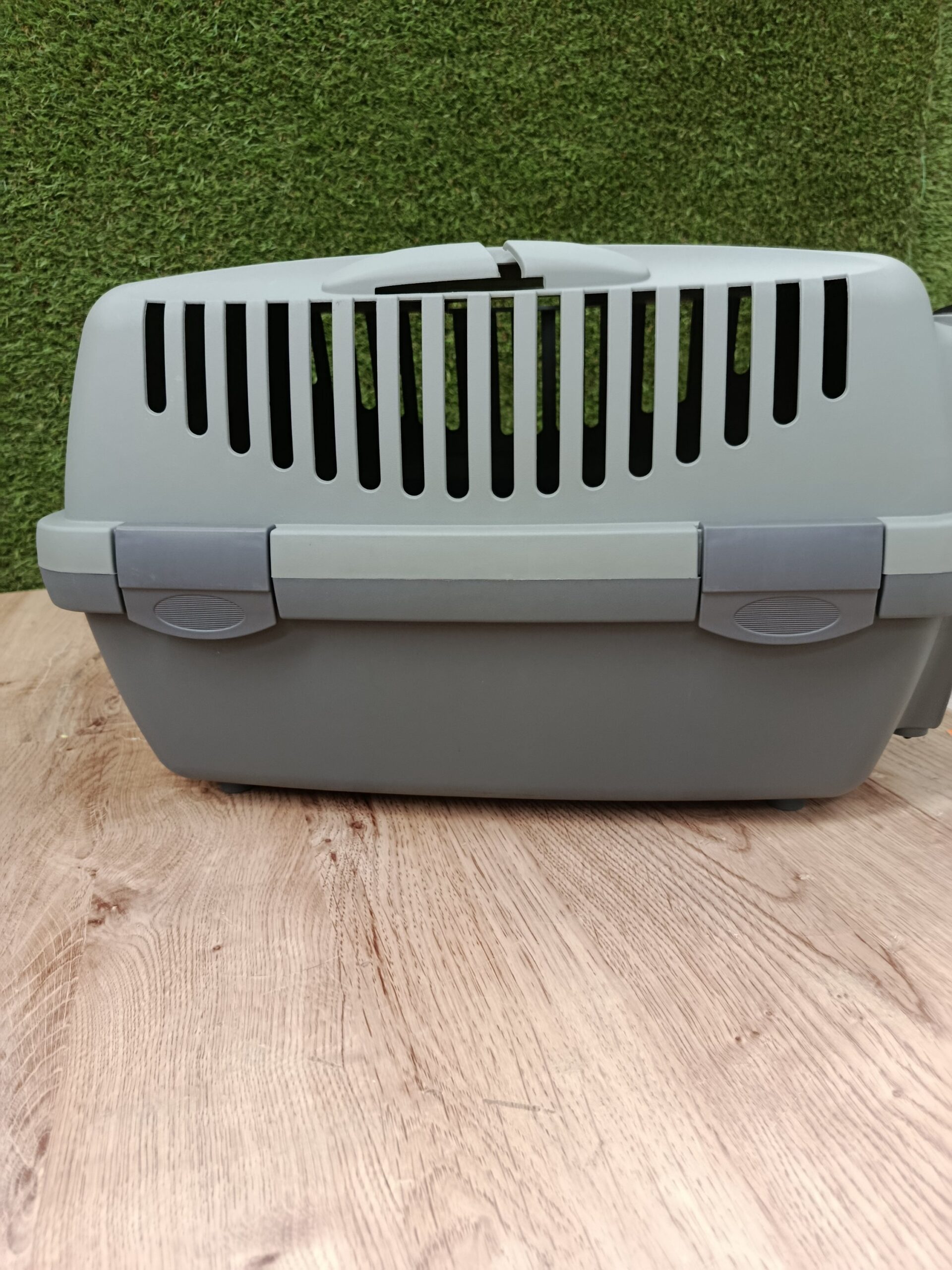 TRASPORTIN PARA MASCOTAS VERDE Y GRIS - Imagen 4