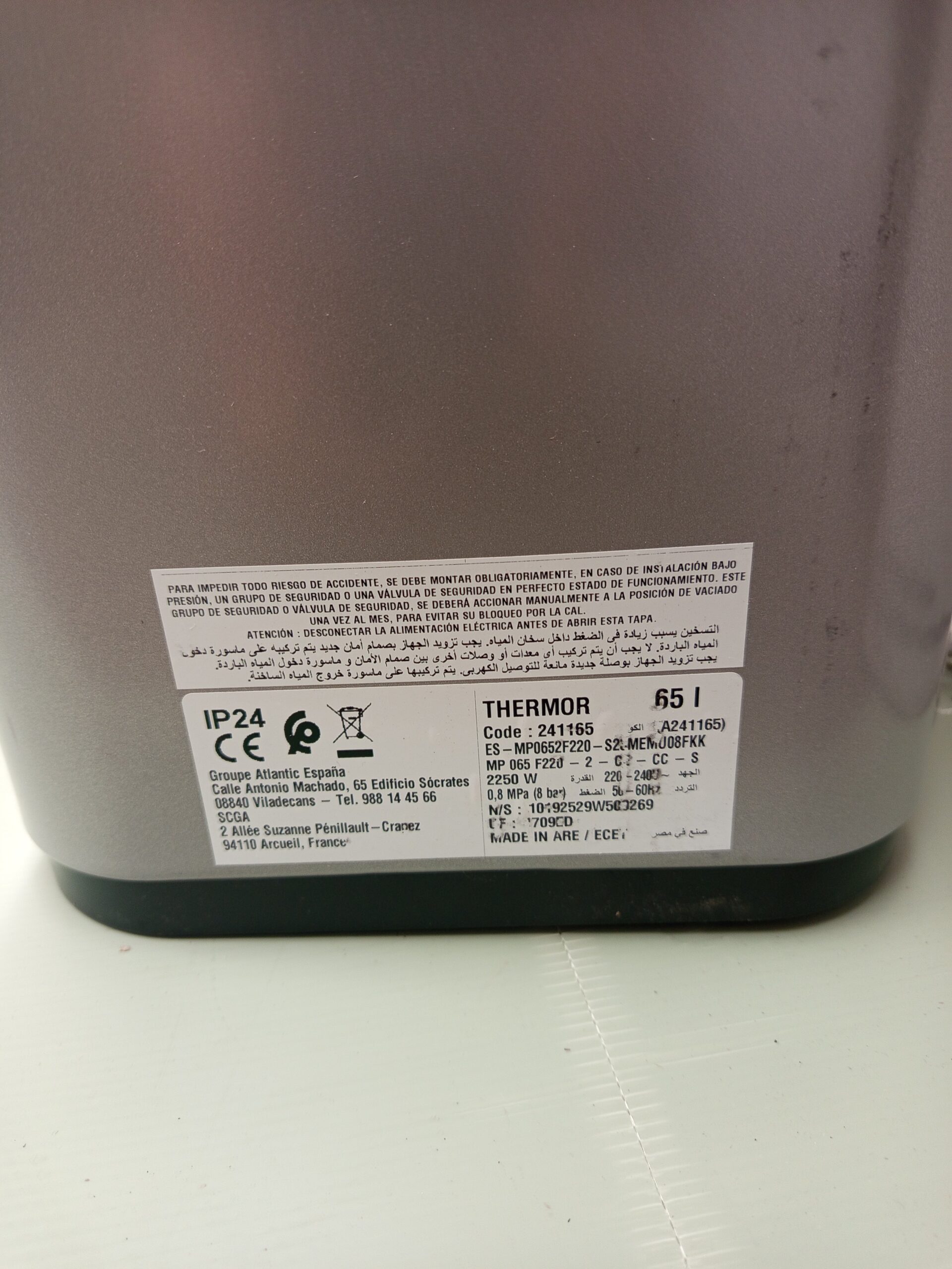 Thermor - Termo Eléctrico Onix Connect - Calentador de Agua. - Imagen 3