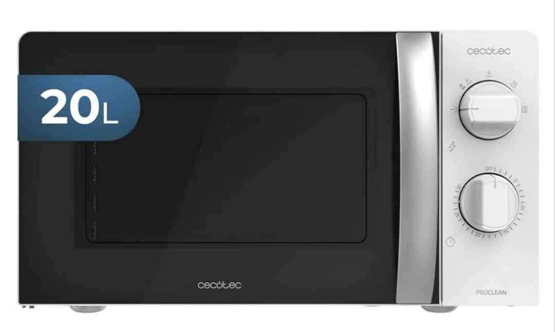 Cecotec Microondas ProClean 2010. 700 W de Potencia, 20L.