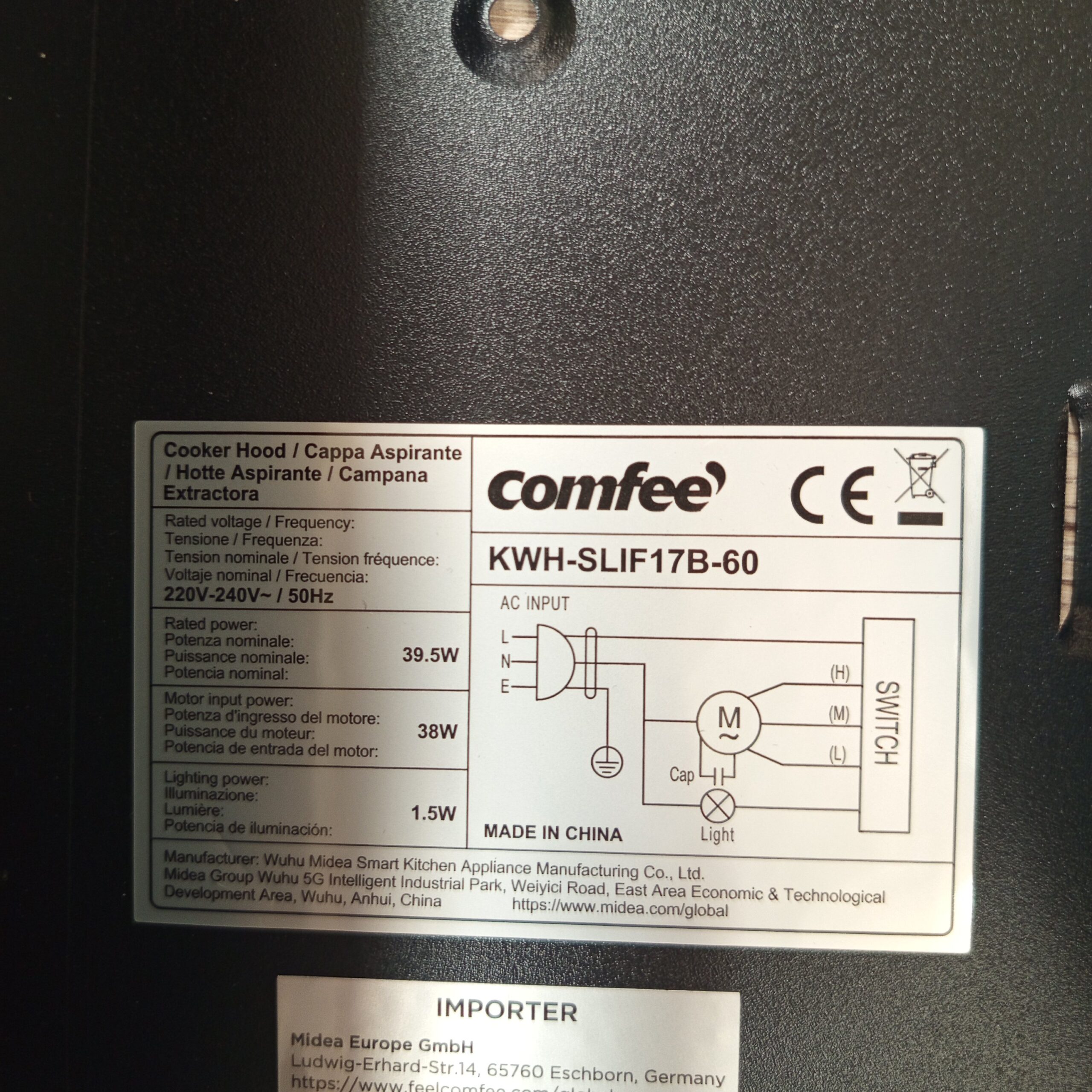 Campana Extractora - SLIF17-60 LED - COMFEE - Imagen 6