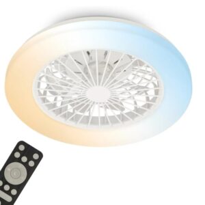 Briloner  Ventilador De Techo Con Luz, 5 Velocidades...