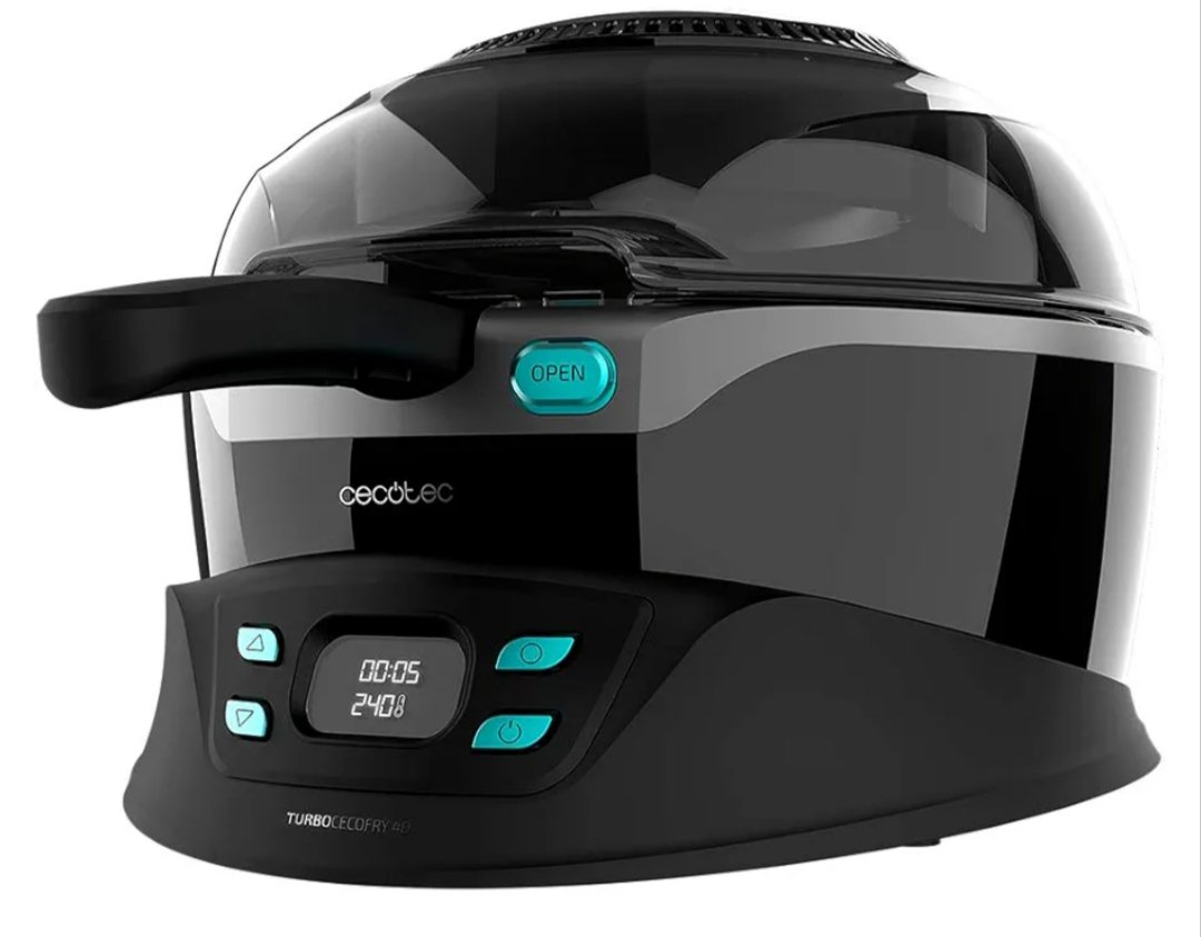 Cecotec Freidora sin Aceite 3,5 L de Aire Caliente TurboCecoFry 4D Healthy. 1350.
