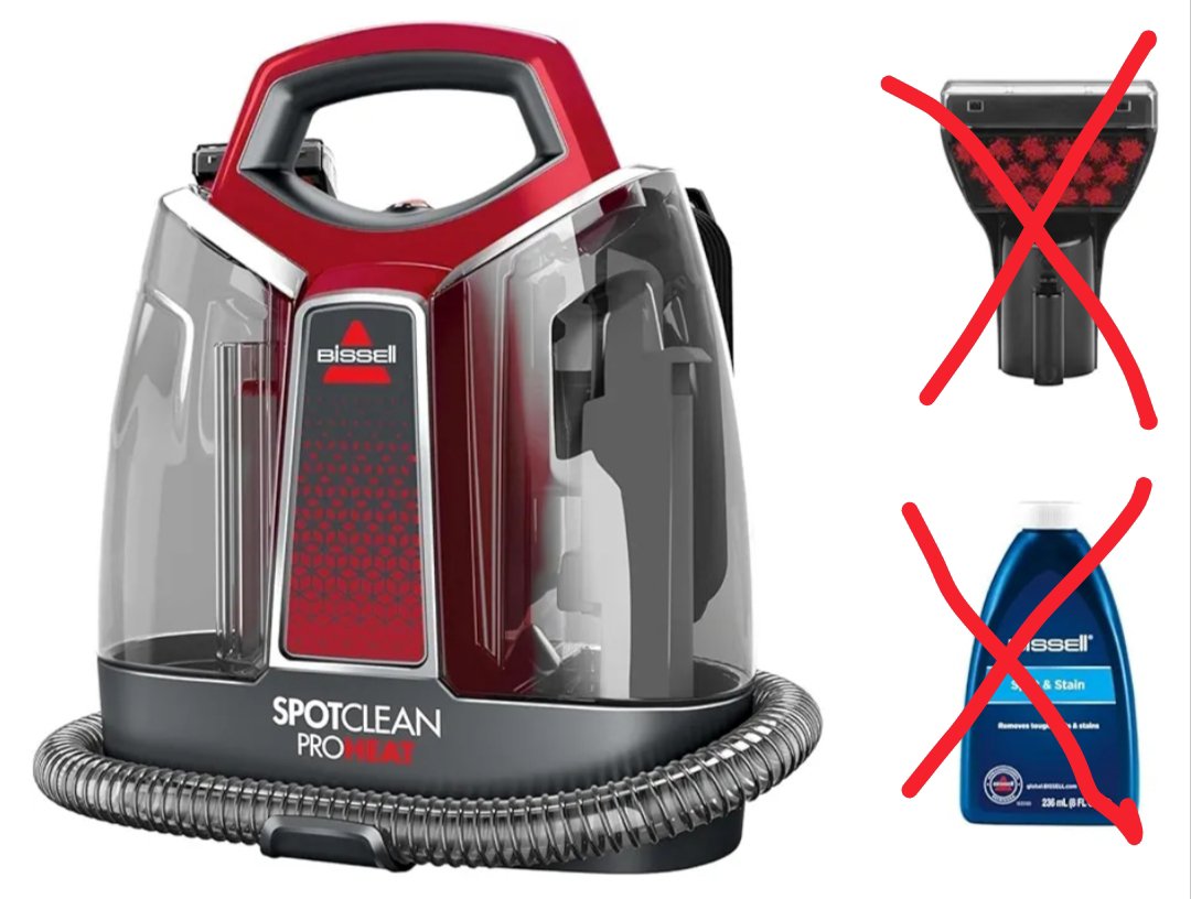 BISSELL Spot Clean Pro Heat, Aspiradora de Agua Tapiceria.