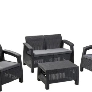 Conjunto de jardín 4 plazas - Corfu - Keter.