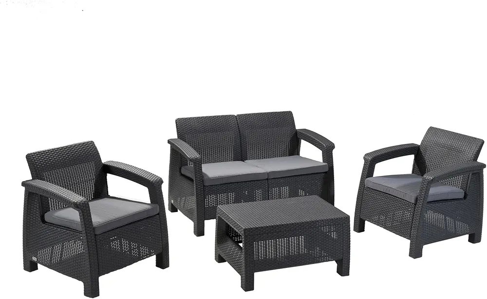 Conjunto de jardín 4 plazas - Corfu - Keter.