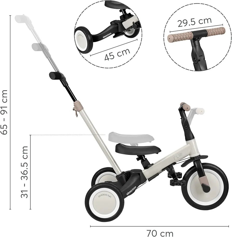 Triciclo Evolutivo 5 en 1 - FLIP - KIKKABOO. - Imagen 3