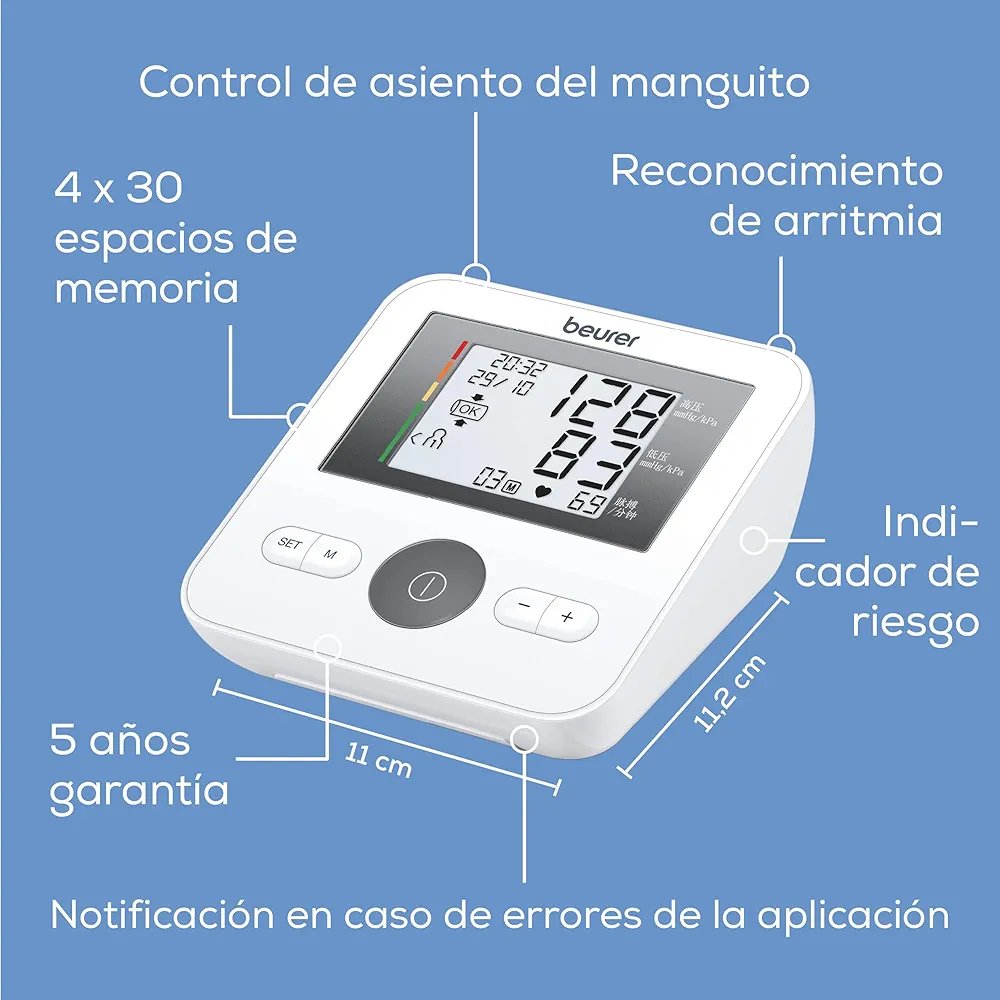 Tensiómetro de brazo - BM 27 - Beurer - Imagen 2