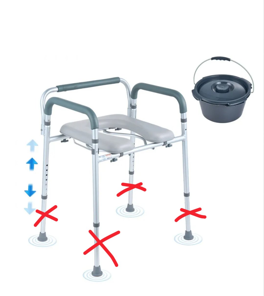 VEVOR Silla con orinal