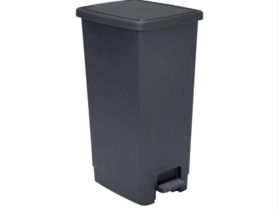 SUNDIS Flat Bin, cubo de basura con pedal, 40 L