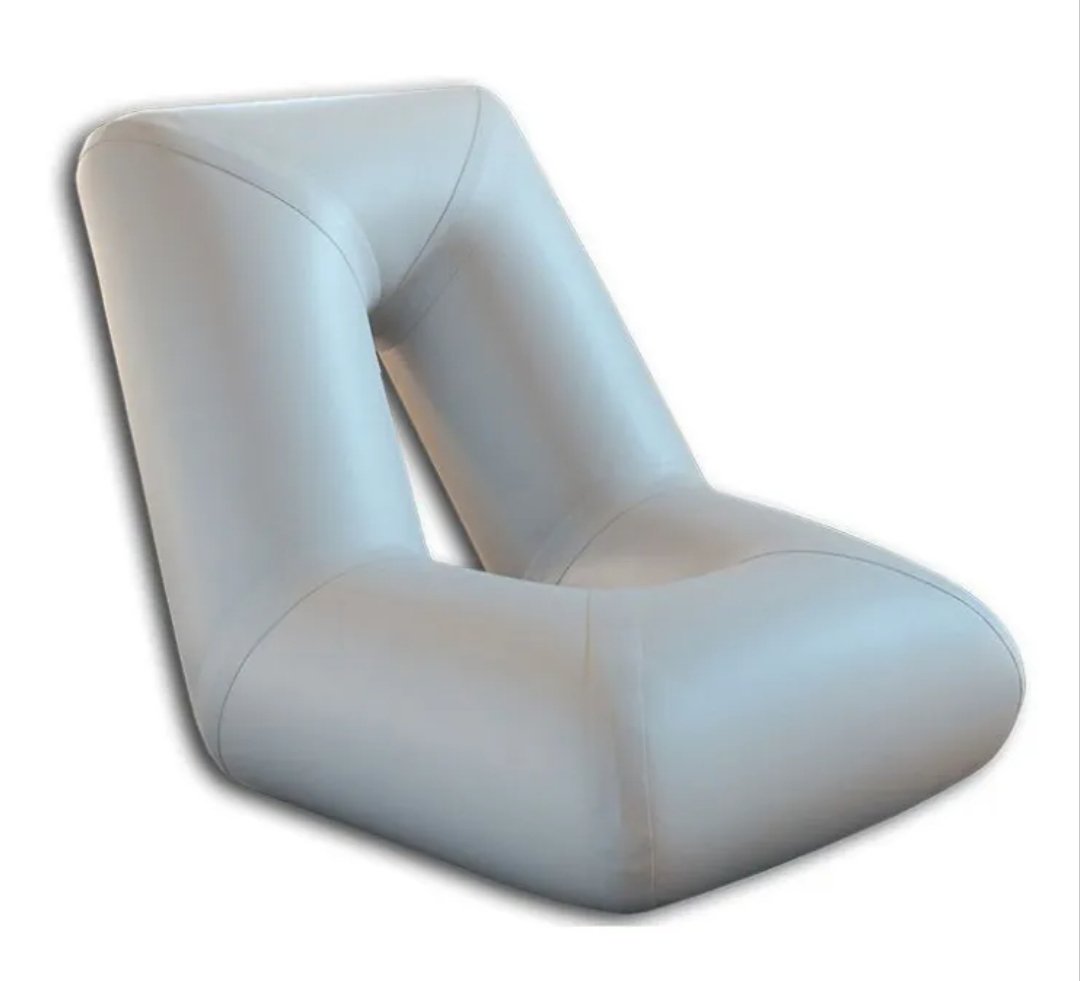 Silla hinchable colibrí gris