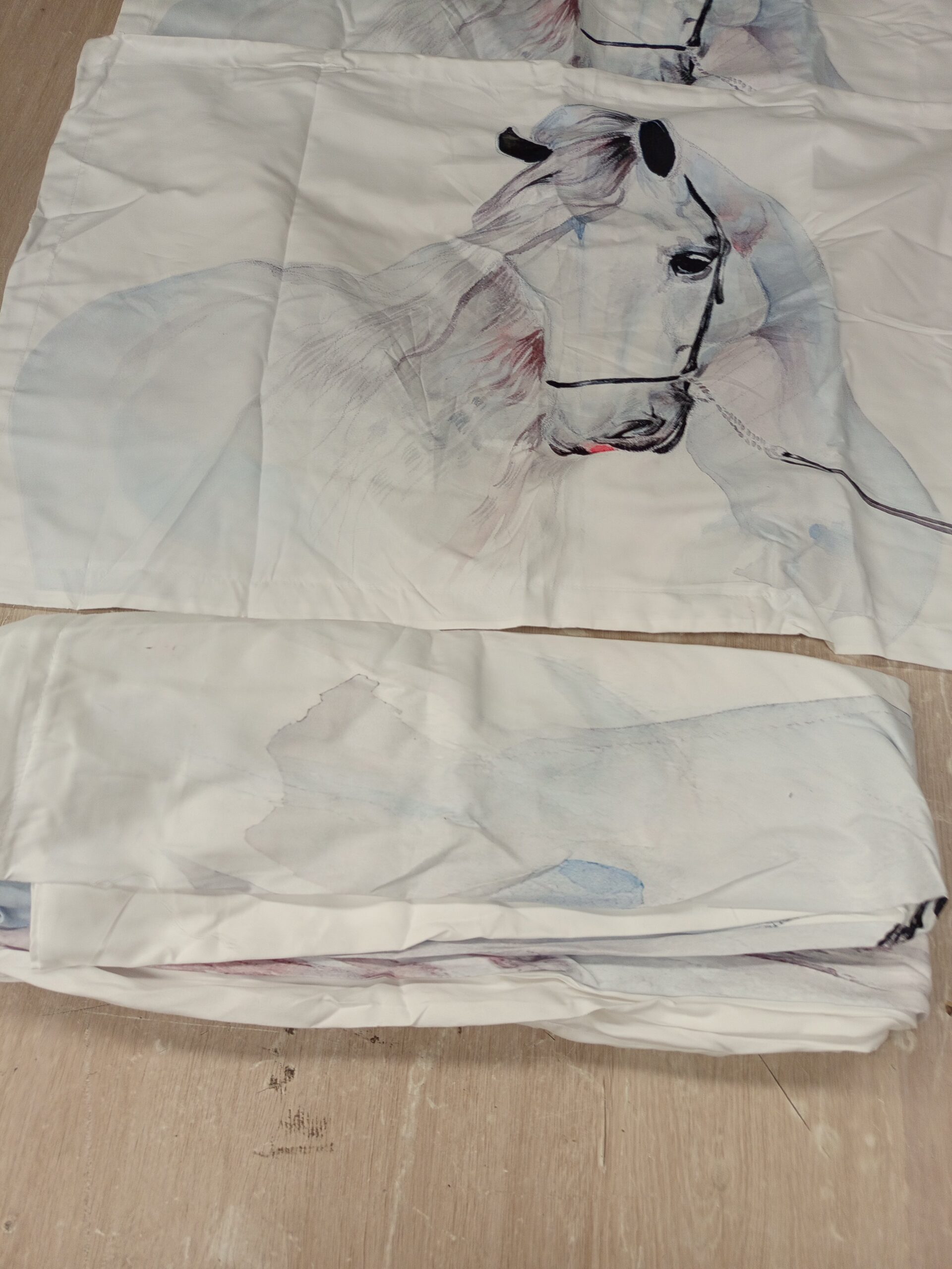 Funda nórdica con estampado de caballo - Imagen 4