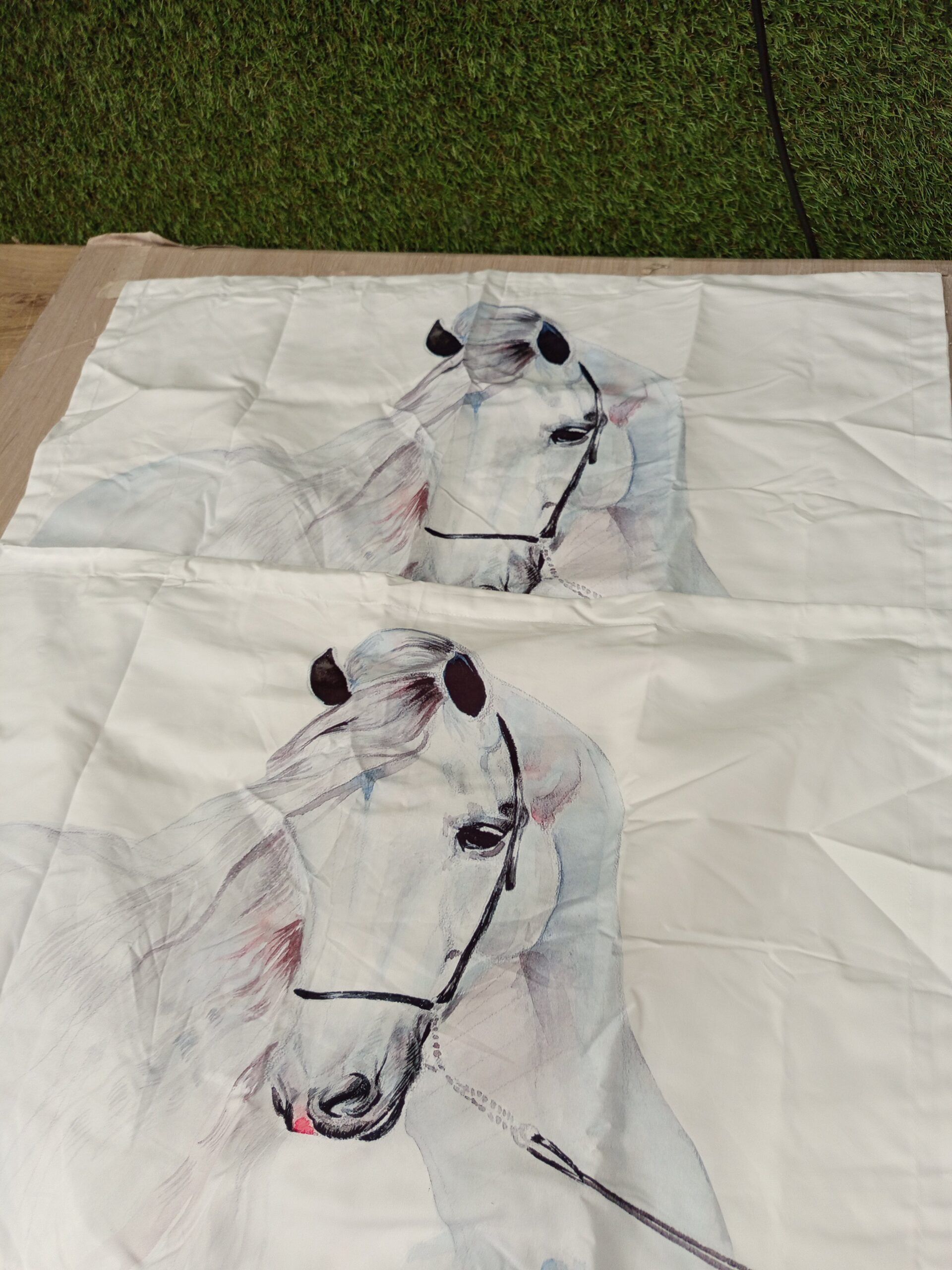 Funda nórdica con estampado de caballo - Imagen 2