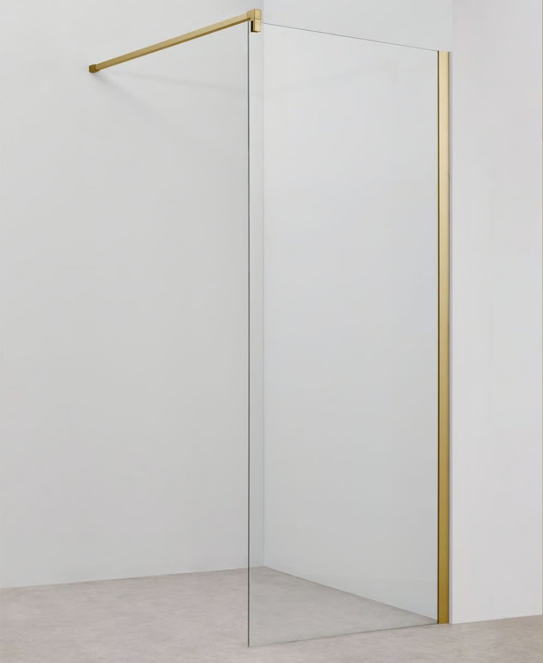 Mampara de ducha fija 100x195 cm con cristal