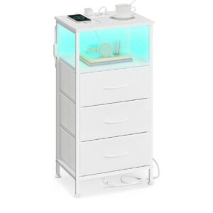 SONGMICS Colección BELLAH – Mesita LGS303WH03