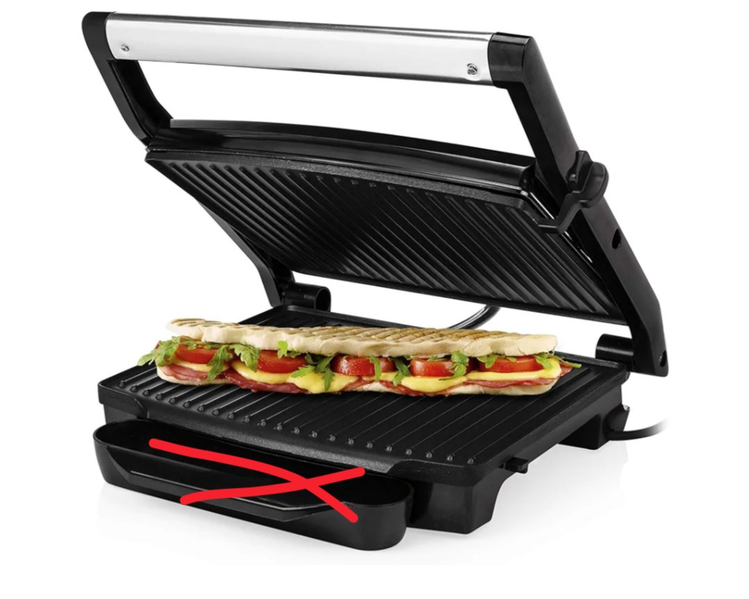Princess 112415 Grill para bocadillos con tapa