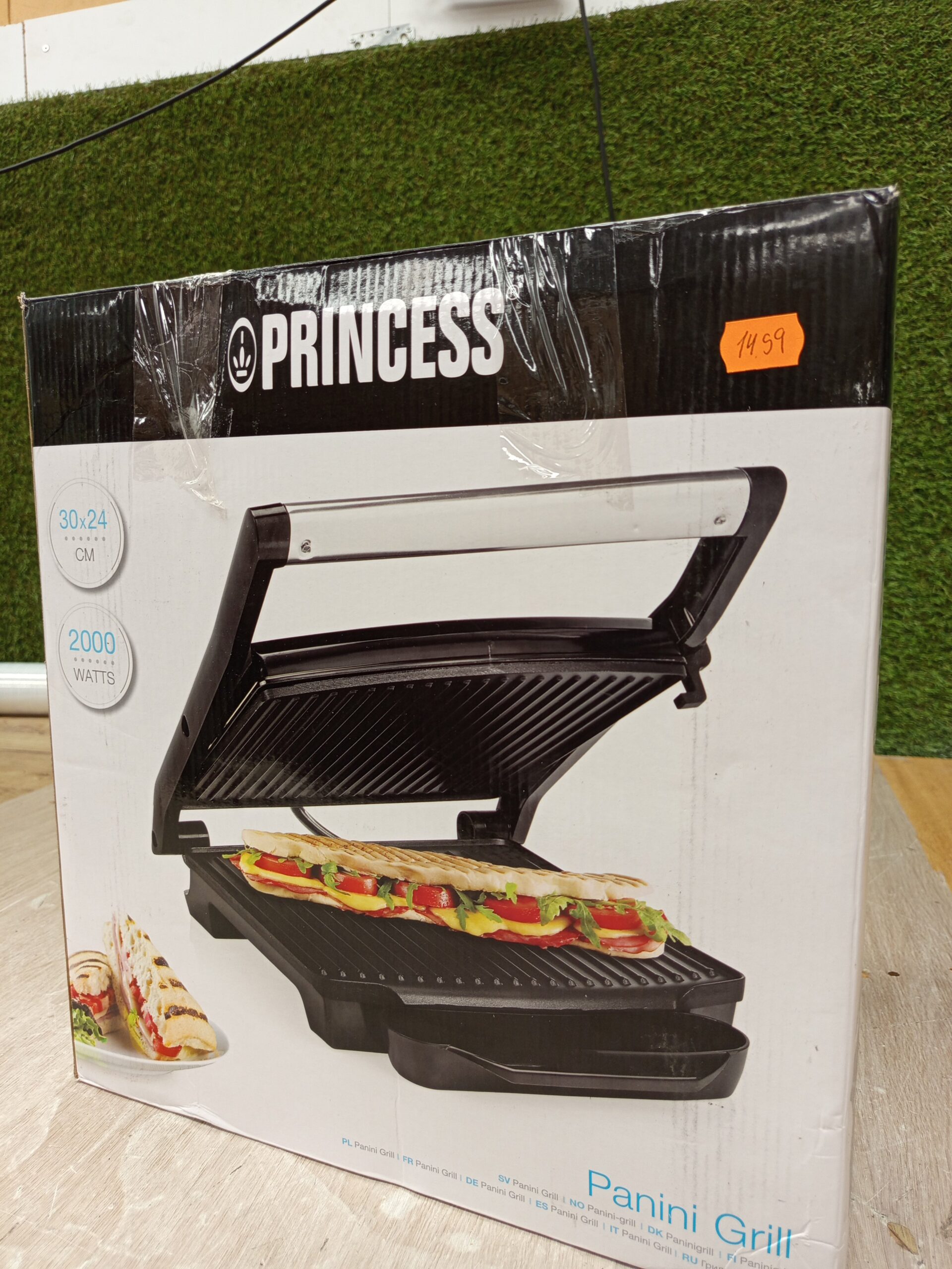 Princess 112415 Grill para bocadillos con tapa - Imagen 2