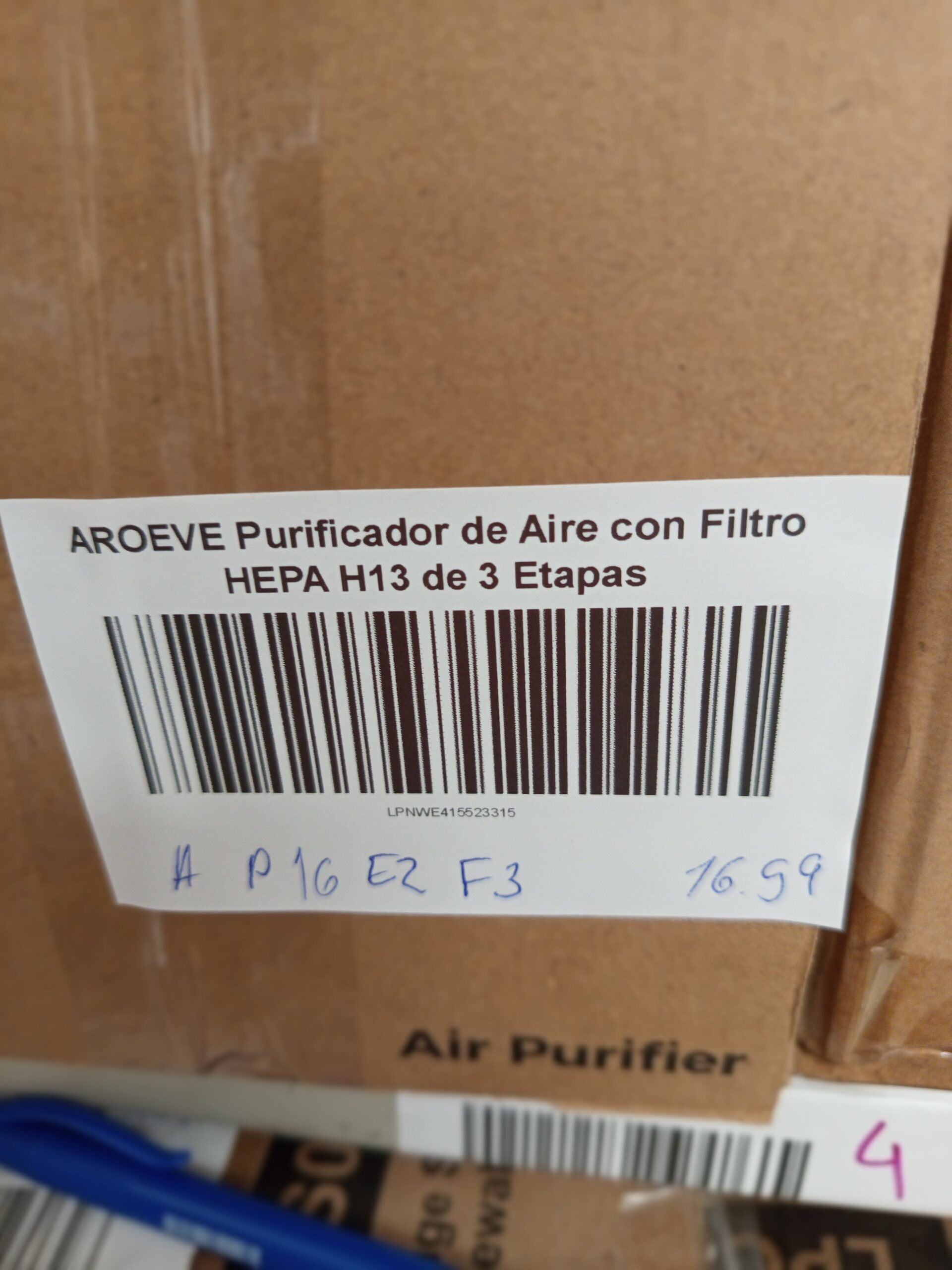 AROEVE Purificador de Aire con Filtro HEPA H13 - Imagen 5