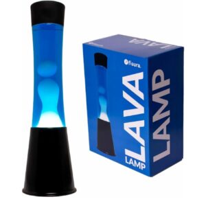 Fisura - Lámpara de lava blanca y azul