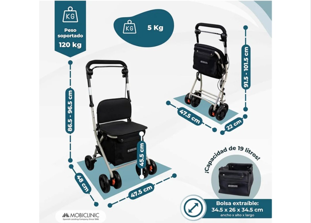 Mobiclinic Andador Plegable - Imagen 2