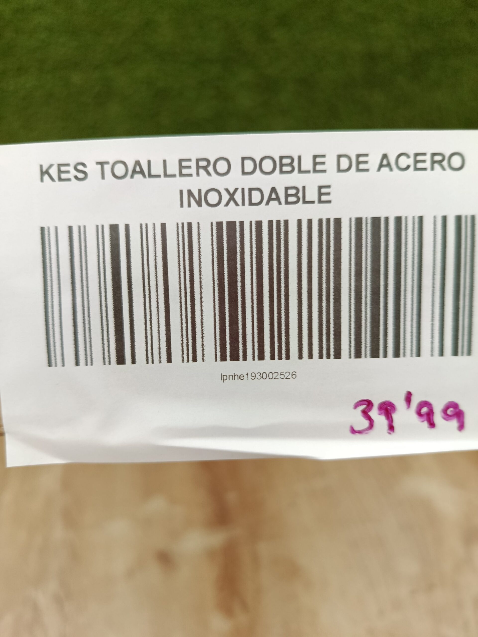 TOALLERO DOBLE DE ACERO INOXIDABLE - Imagen 7