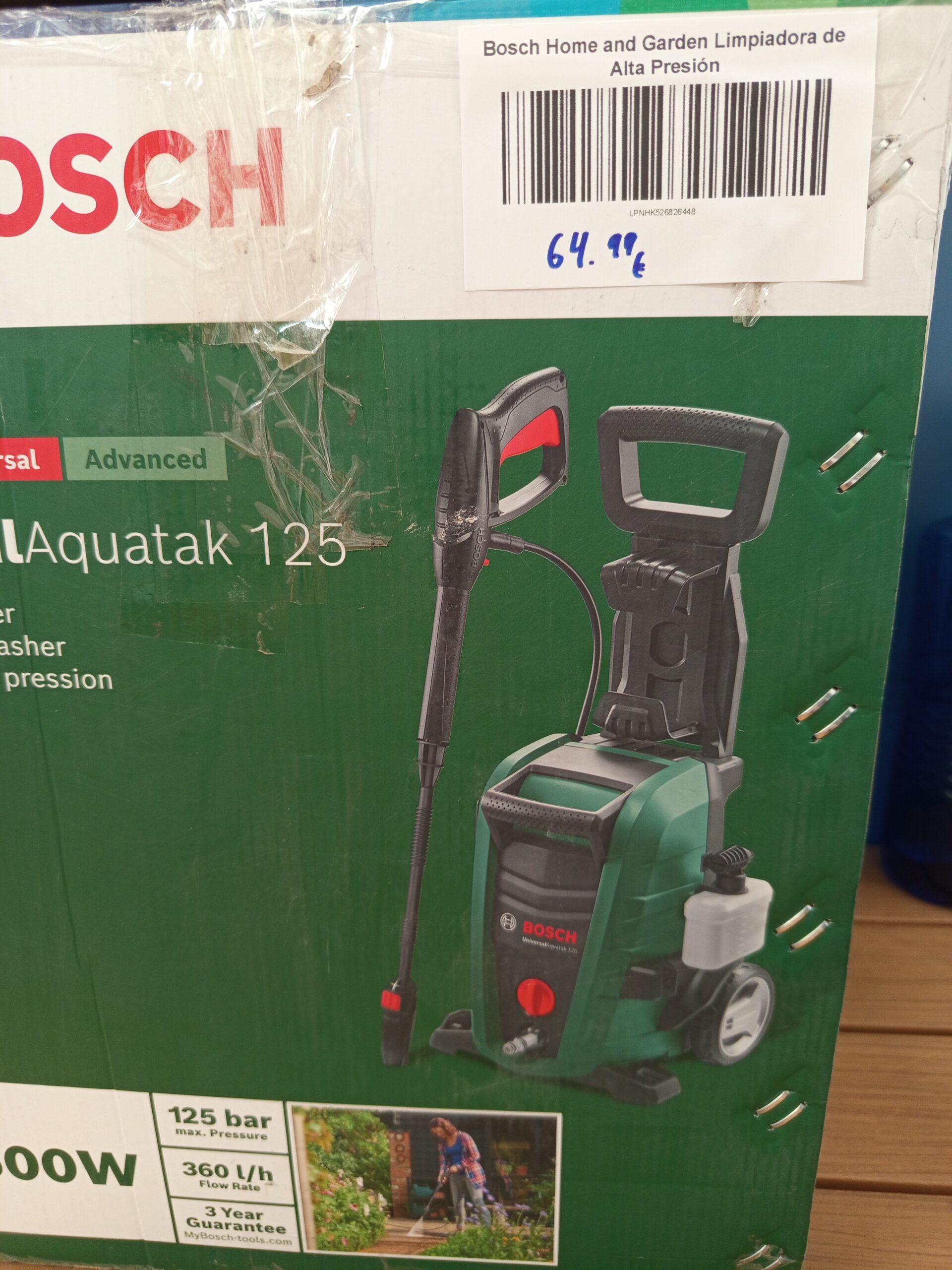 Bosch Home and Garden Limpiadora 1500 W, 125 Bares. - Imagen 6