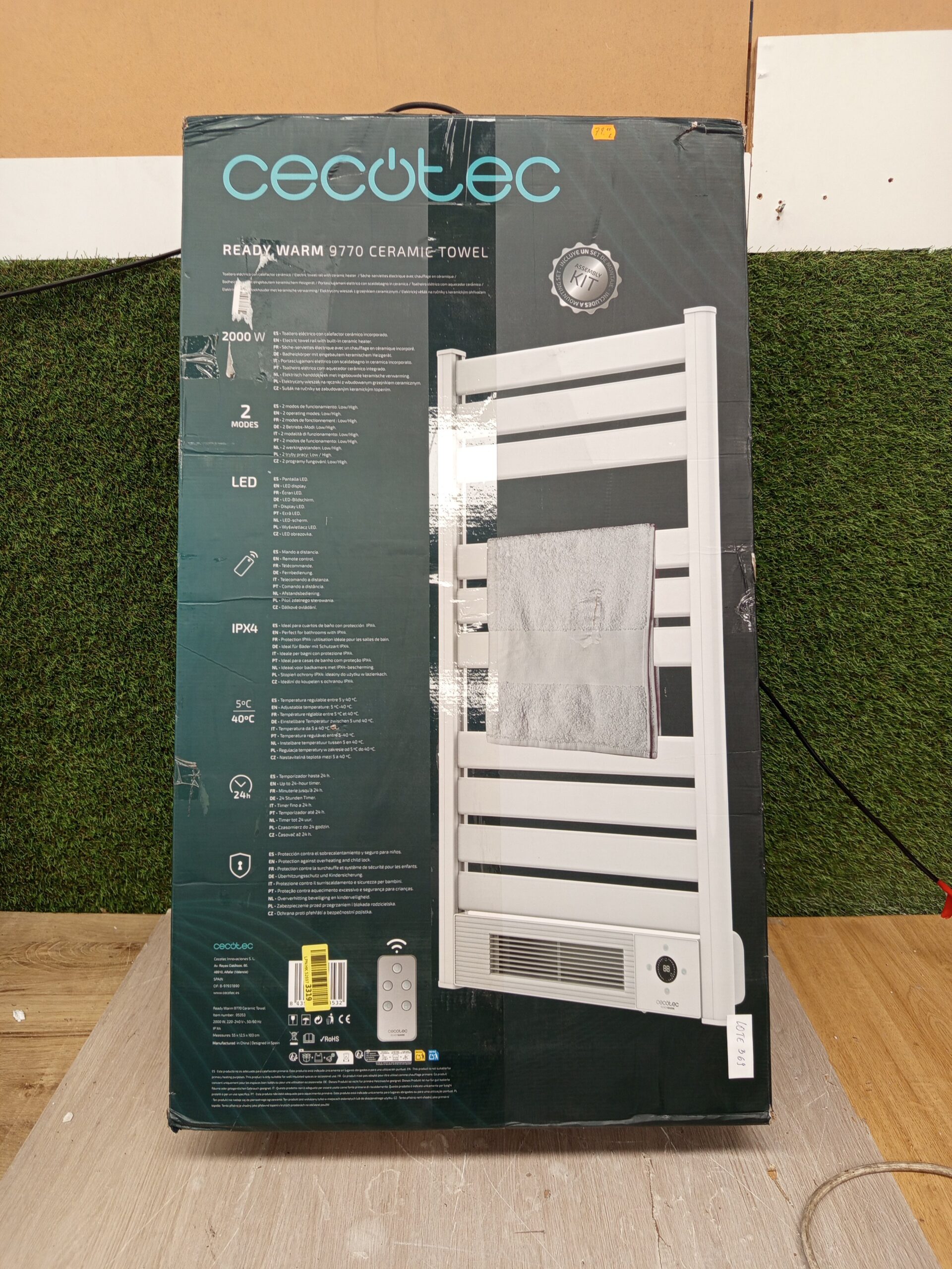 Cecotec Radiador Toallero Eléctrico 2000w. - Imagen 5