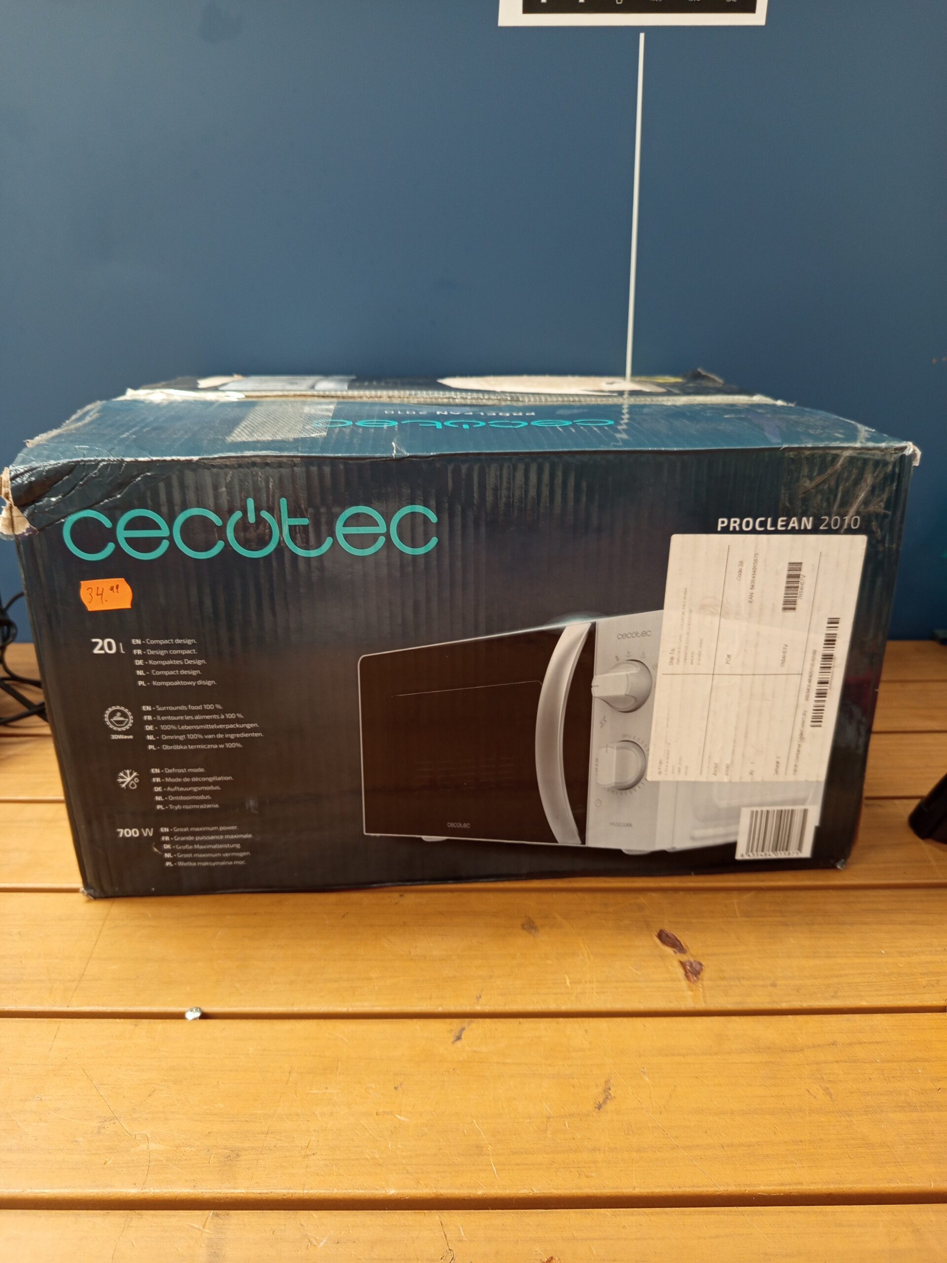 Cecotec Microondas ProClean 2010. 700 W de Potencia, 20L. - Imagen 6