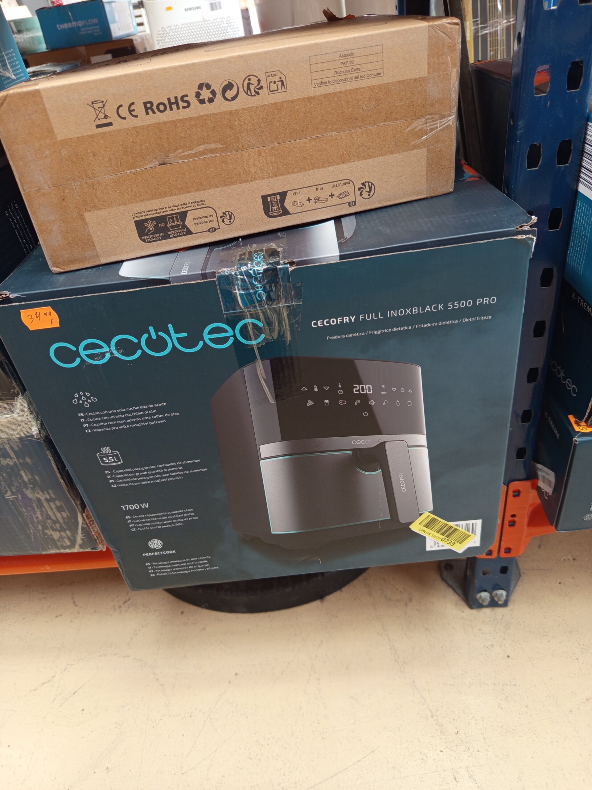 Cecotec Freidora sin Aceite 5,5 L,
1700w.. - Imagen 6