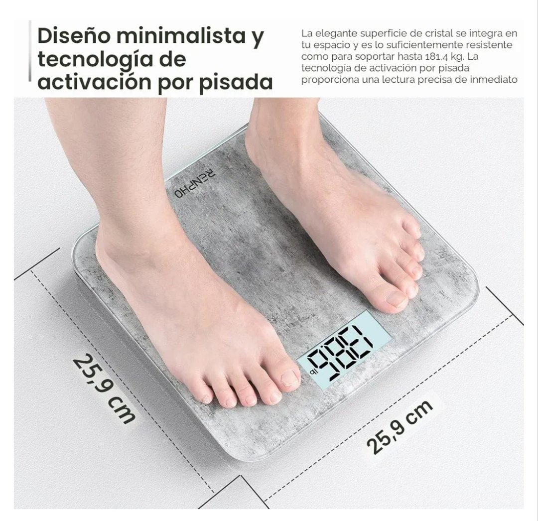 RENPHO BÁCULA PESO BAÑO - Imagen 2