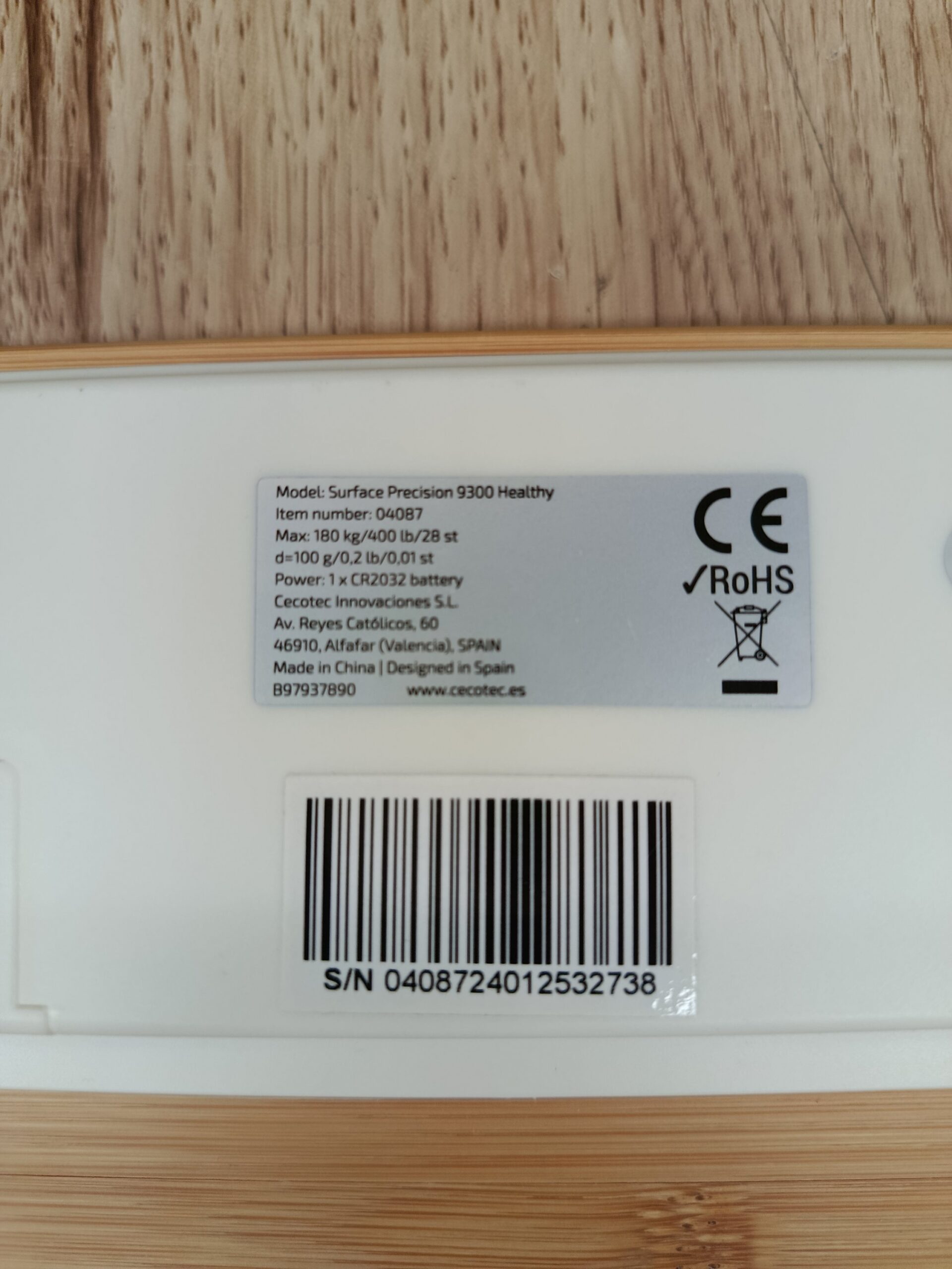 CECOTEC BÁSCULA DE PESO - Imagen 4
