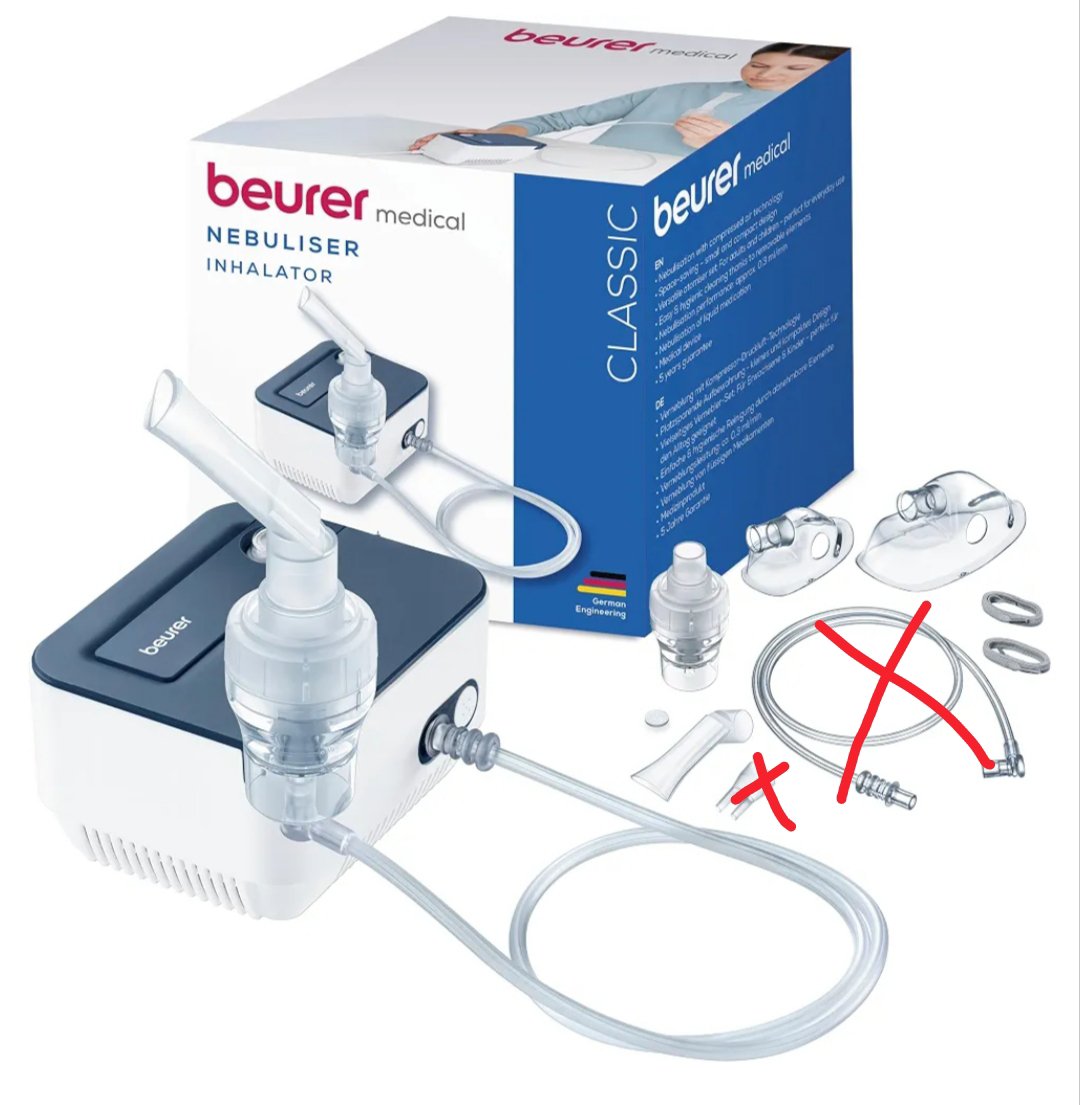 BEURER IH 16 INHALADOR DE AIRE COMPRIMIDO