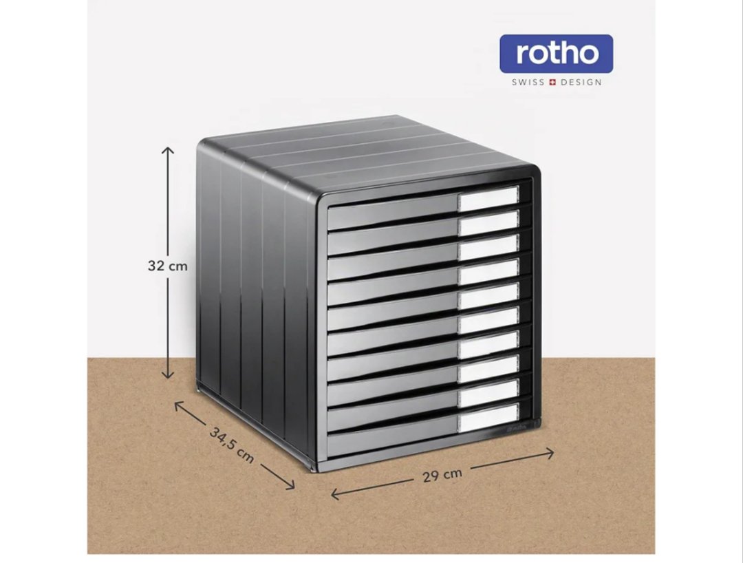ROTHO TIMELESS CAJÓN DE OFICINA CON 10 CAJONES - Imagen 2
