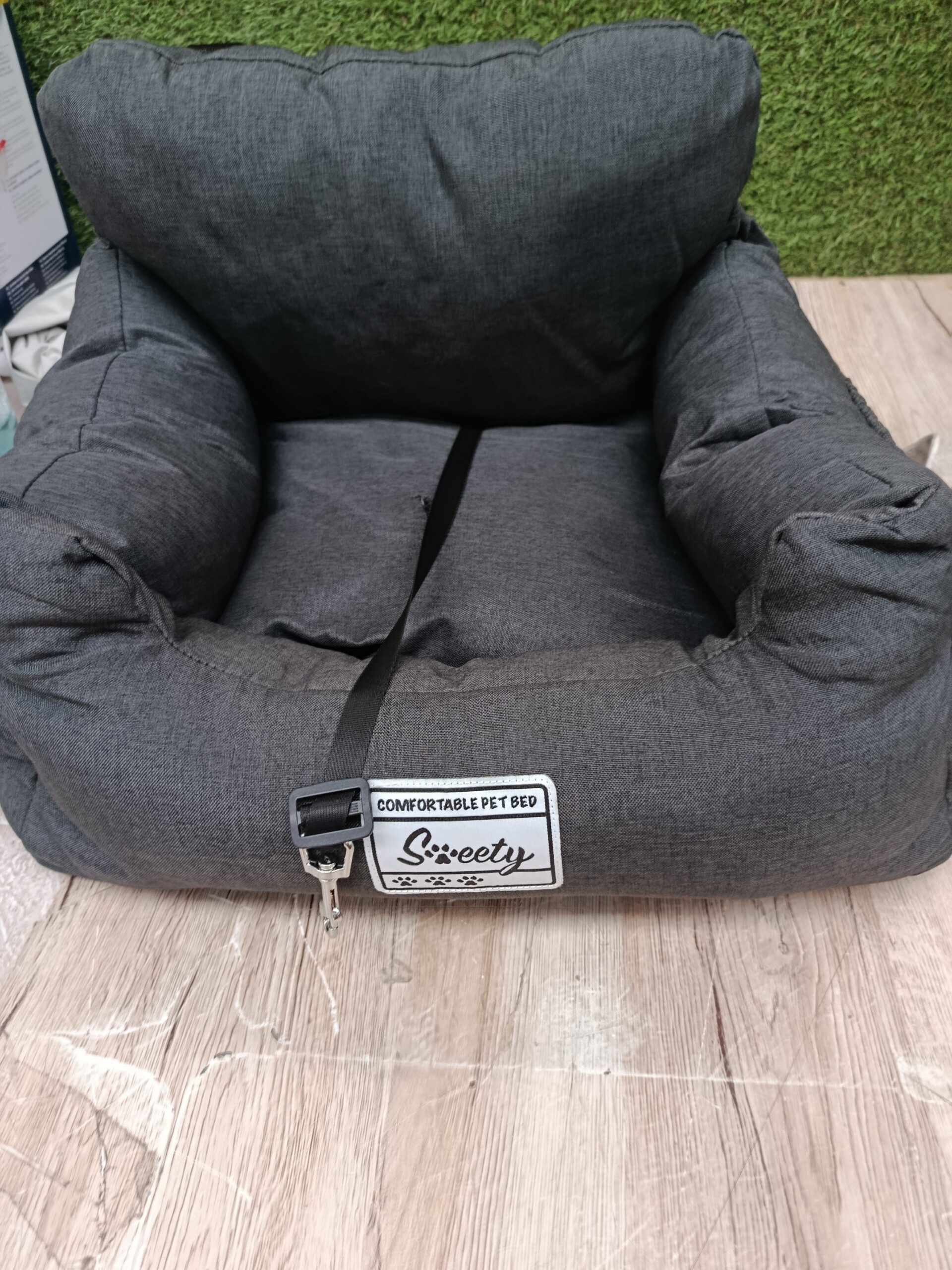PETEPELAA ASIENTO PARA PERROS CON CINTURÓN DE SEGURIDAD - Imagen 3