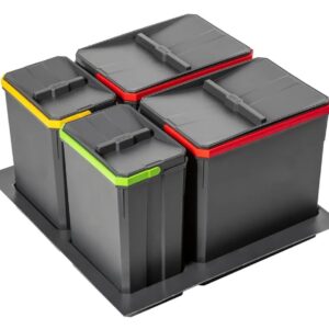 GTV JUEGO DE CUBOS DE BASURA AXISPACE PARA CAJONES Y ARMARIOS.