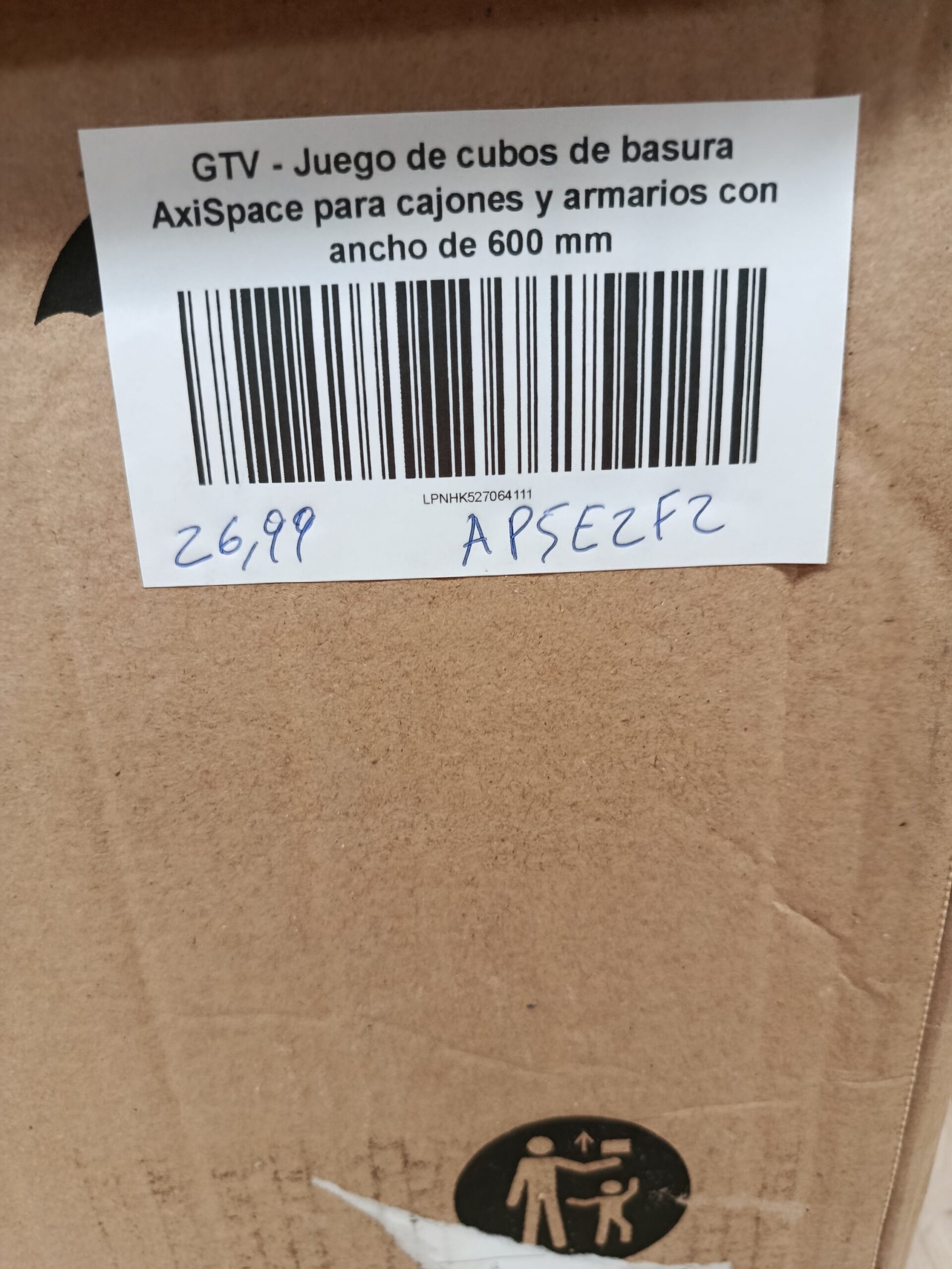 GTV JUEGO DE CUBOS DE BASURA AXISPACE PARA CAJONES Y ARMARIOS. - Imagen 8