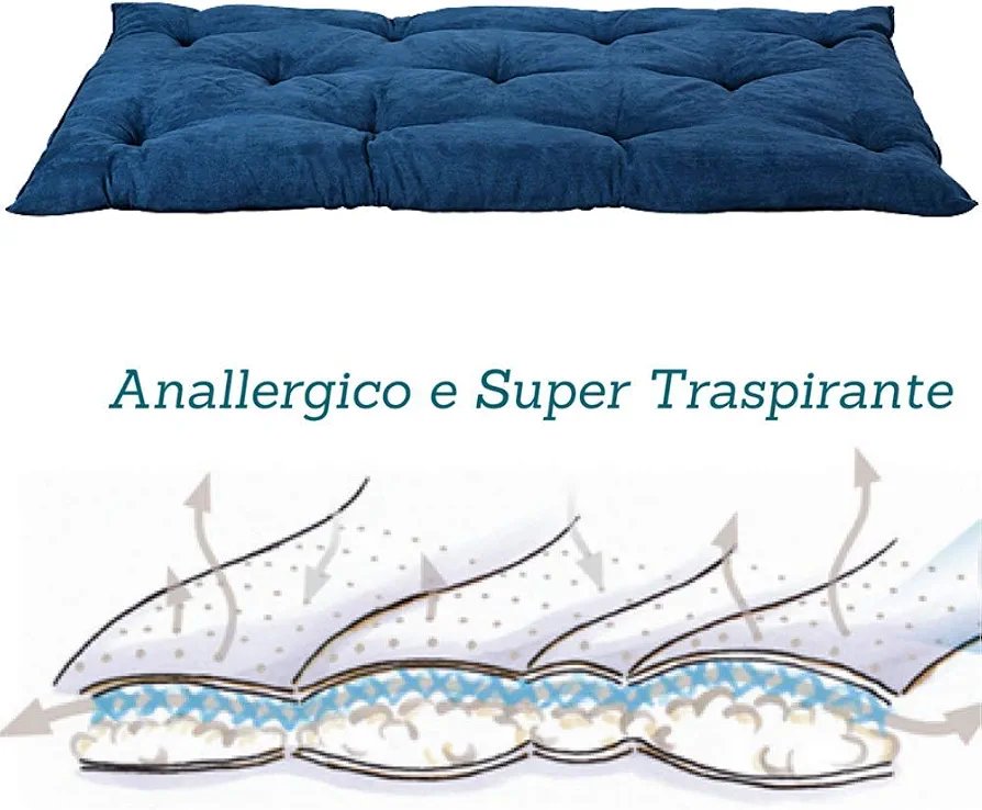 EVERGREENWEEB Cama Para Perro Azul - Imagen 2