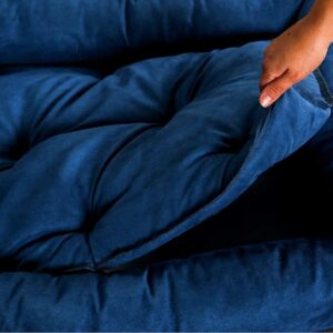 EVERGREENWEEB Cama Para Perro Azul