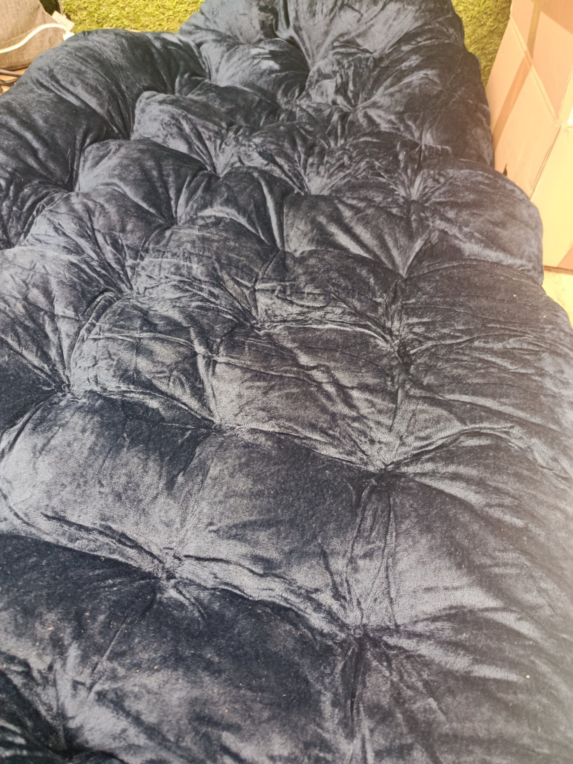 EVERGREENWEEB Cama Para Perro Azul - Imagen 4