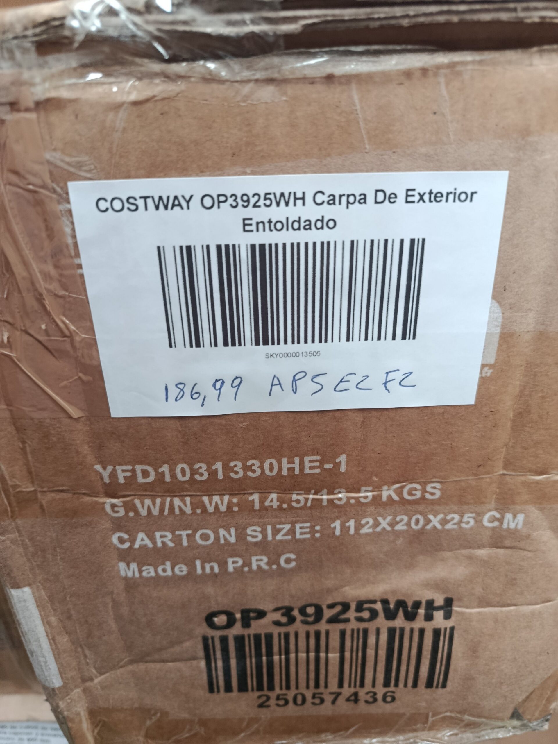 COSTWAY OP3925WH Carpa de Exterior Entoldado - Imagen 7