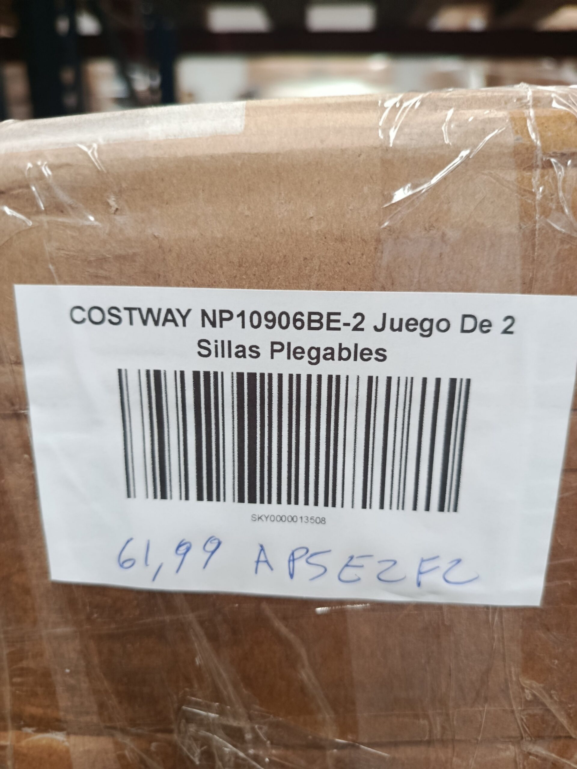 COSTWAY NP10906BE-2 Juego De 2 Sillas Plegables De Bambú - Imagen 7