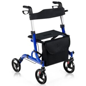 COSTWAY JH10007BL Silla y Andador Multifuncional