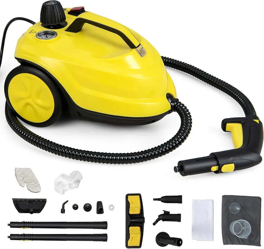 COSTWAY ES10431DE-YW Fantask Limpiadora A Vapor